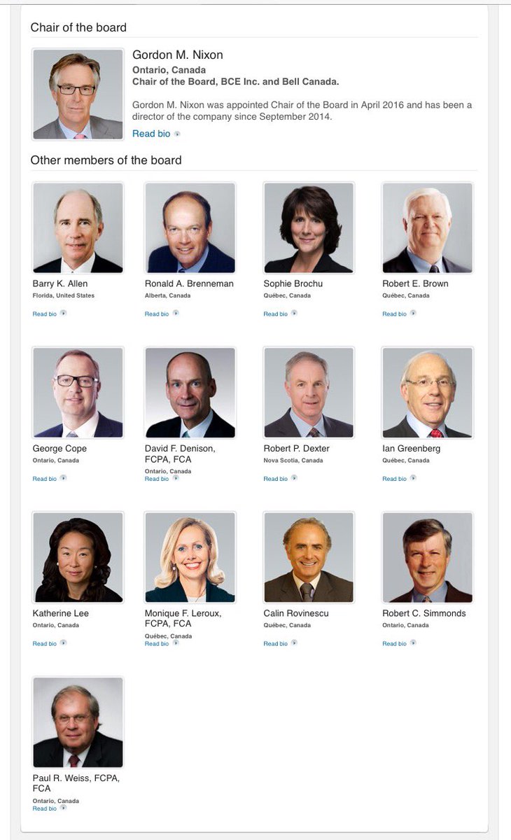 Hey folks, here's the board of directors <a href="/bell/">Bell</a> ! Find them on social media and say, "Hello"! #facesofevil