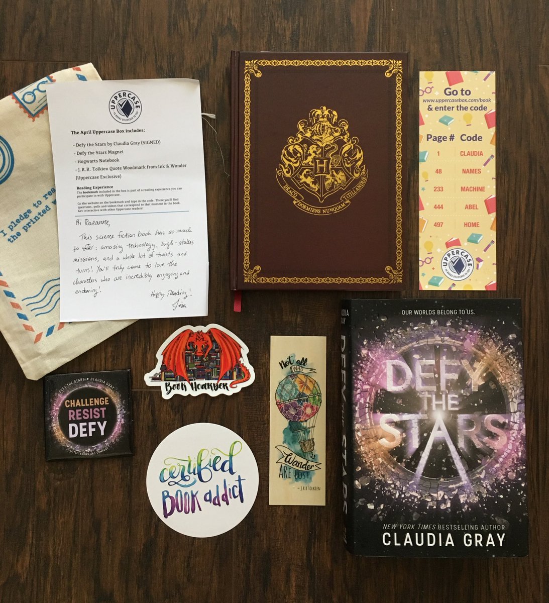 LibraryatSMS's tweet image. When you sign up for a YA book subscription box 🤗 @UppercaseBox 
#upallnightreading #CarpeLibrum #bookaddict