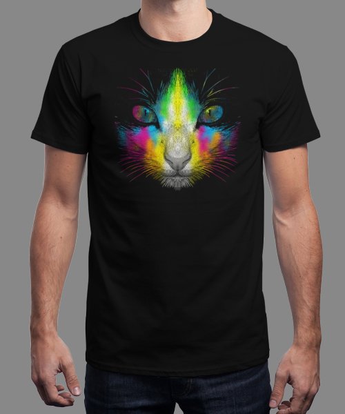 "Techni Color Cat" is today's tee on ln.is/GN4Oi ReTweet for a chance at a FREE TEE! by #qwertee via <a href="/c0nvey/">Convey</a>