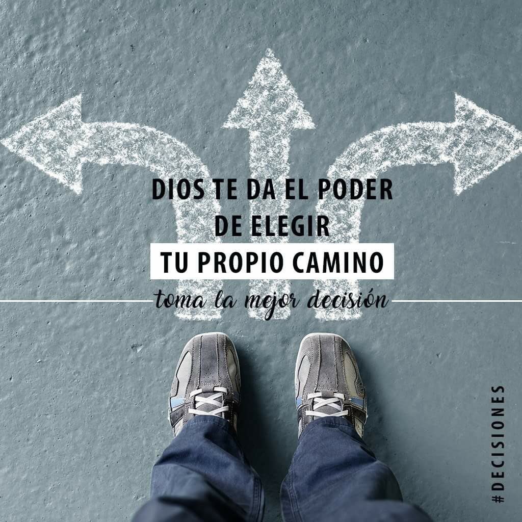 #Diosteama tanto que te dio libre albedrío. Toma la mejor decisión: Vuelve a Jesús.
adv.st/decisiones
#decisiones2017