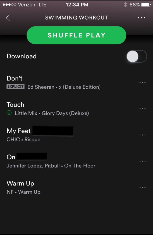 Sent my lane mates this cute Spotify playlist 😍😍