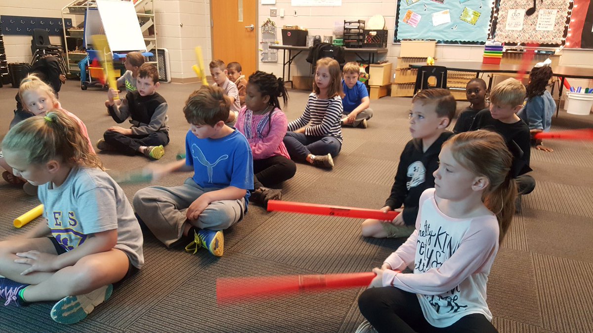 gespups's tweet image. Dancing, bucket drumming and boom whackers... the children were excited to move around and make noise in music today! #testingisover