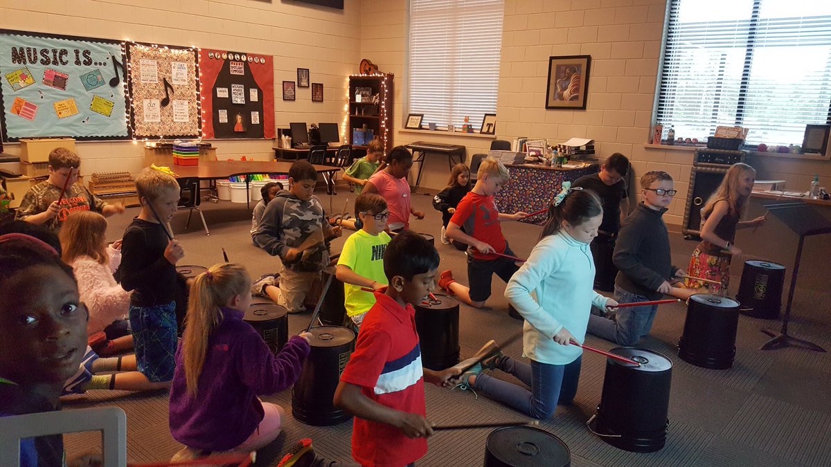 gespups's tweet image. Dancing, bucket drumming and boom whackers... the children were excited to move around and make noise in music today! #testingisover