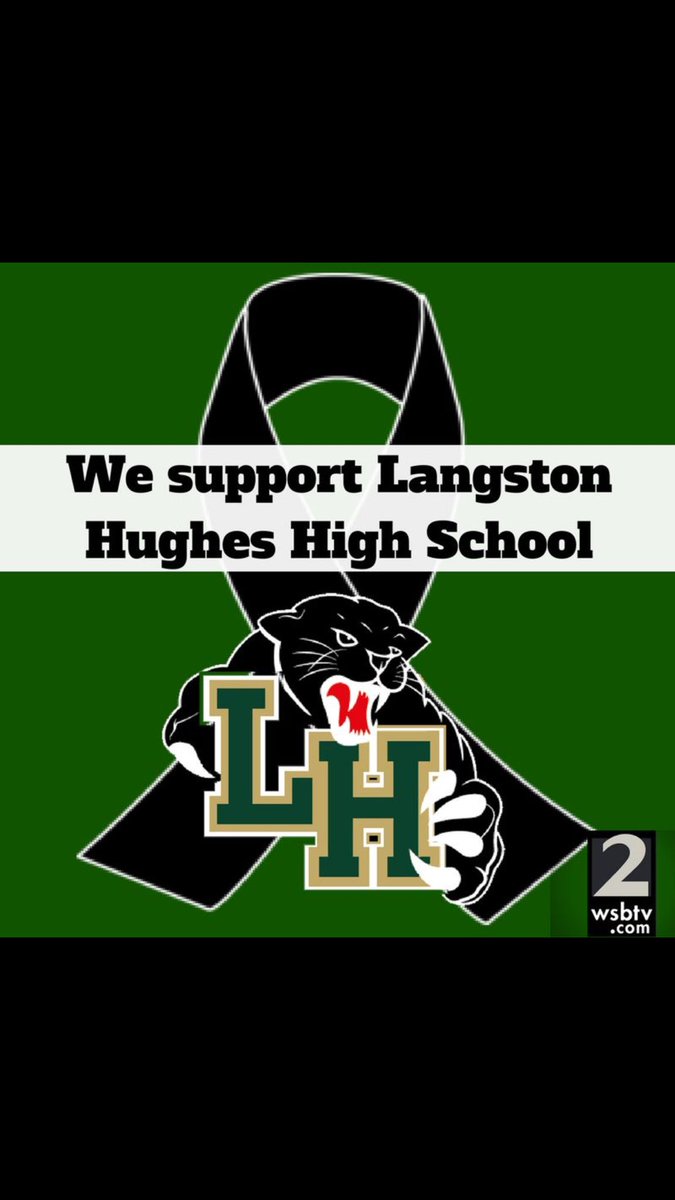 Heartbroken to hear about the loss of 4 Langston Hughes High students. Thoughts and prayers to their families and their school families. 💙