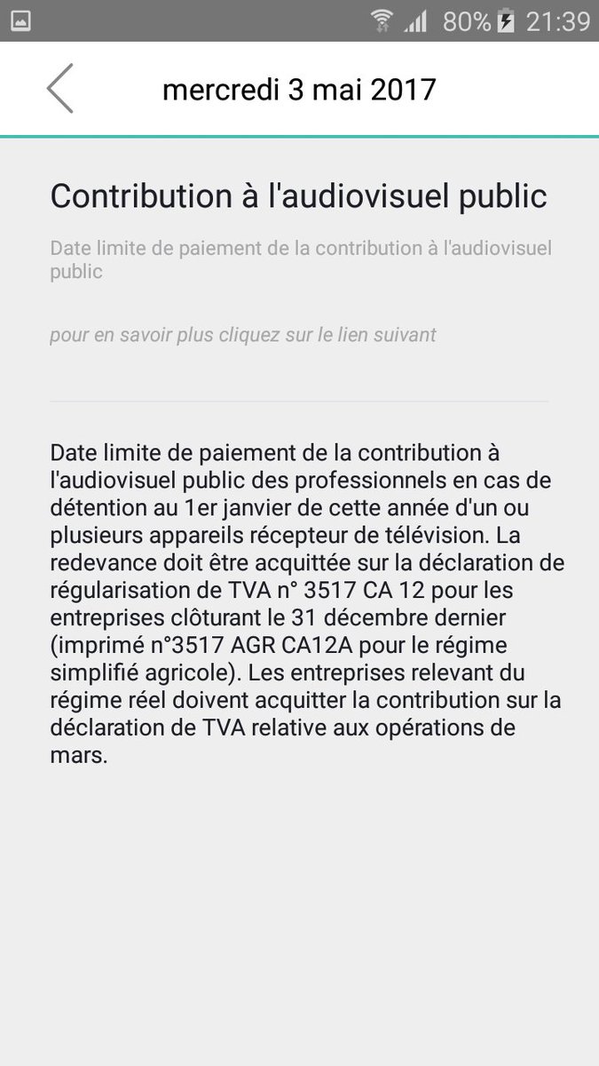 CapCompta's tweet image. @CapCompta crée sa première application @android gratuite et sans pub : 
Le calendrier fiscal des Professionnels :
goo.gl/KHXZ8i
