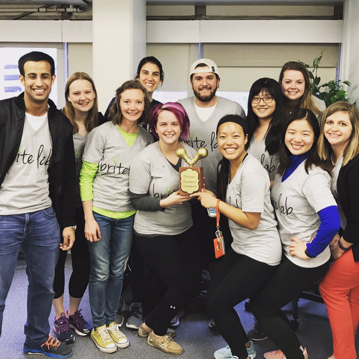britelab's tweet photo. Teamwork, focus and determination #designolympics #champions, we finally got the trophy back from @samhunter_psu https://t.co/dKQHhLS0oT