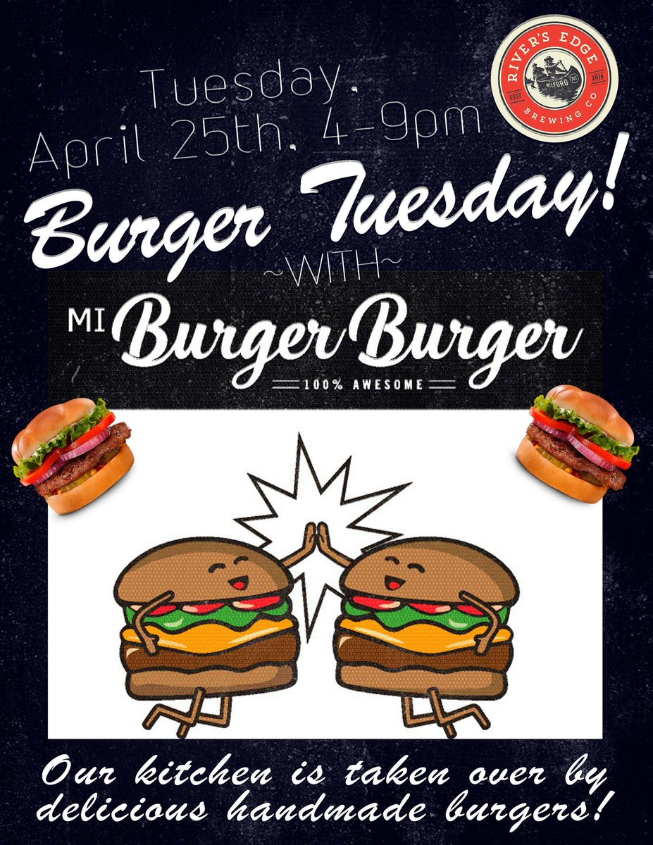 TOMORROW!! Burger Burger will be taking over the kitchen from 4-9!