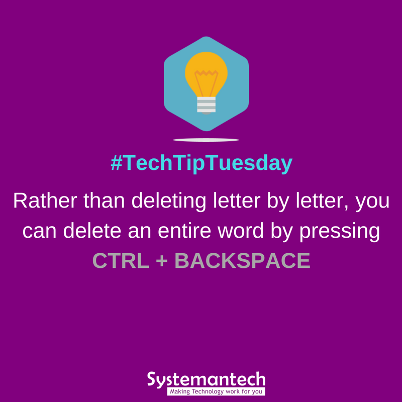 systemantech's tweet image. Here&apos;s a tip to make your work faster! #TechTipTuesday
