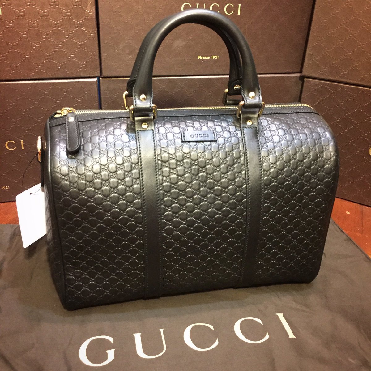 gucci microguccissima boston bag