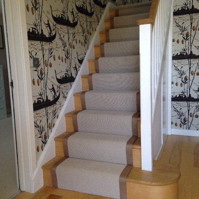 Soho makes a beautiful stair runner! #carpet #stairrunner