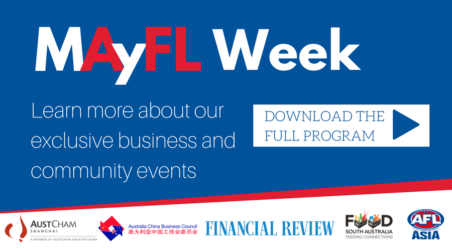 AustChamSH's tweet photo. We are excited to announce the #MAyFL Week! Learn more about our upcoming community and business events https://t.co/vnqxJ6th9D #AFL #ausbiz https://t.co/iT1AcgxLGF