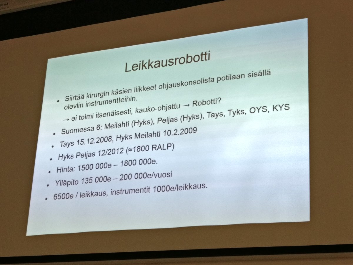 AiroIsland's tweet photo. Leikkausrobotteja on Suomessa jo useita. #robosote #airohealth https://t.co/Yi5EXt5bf1