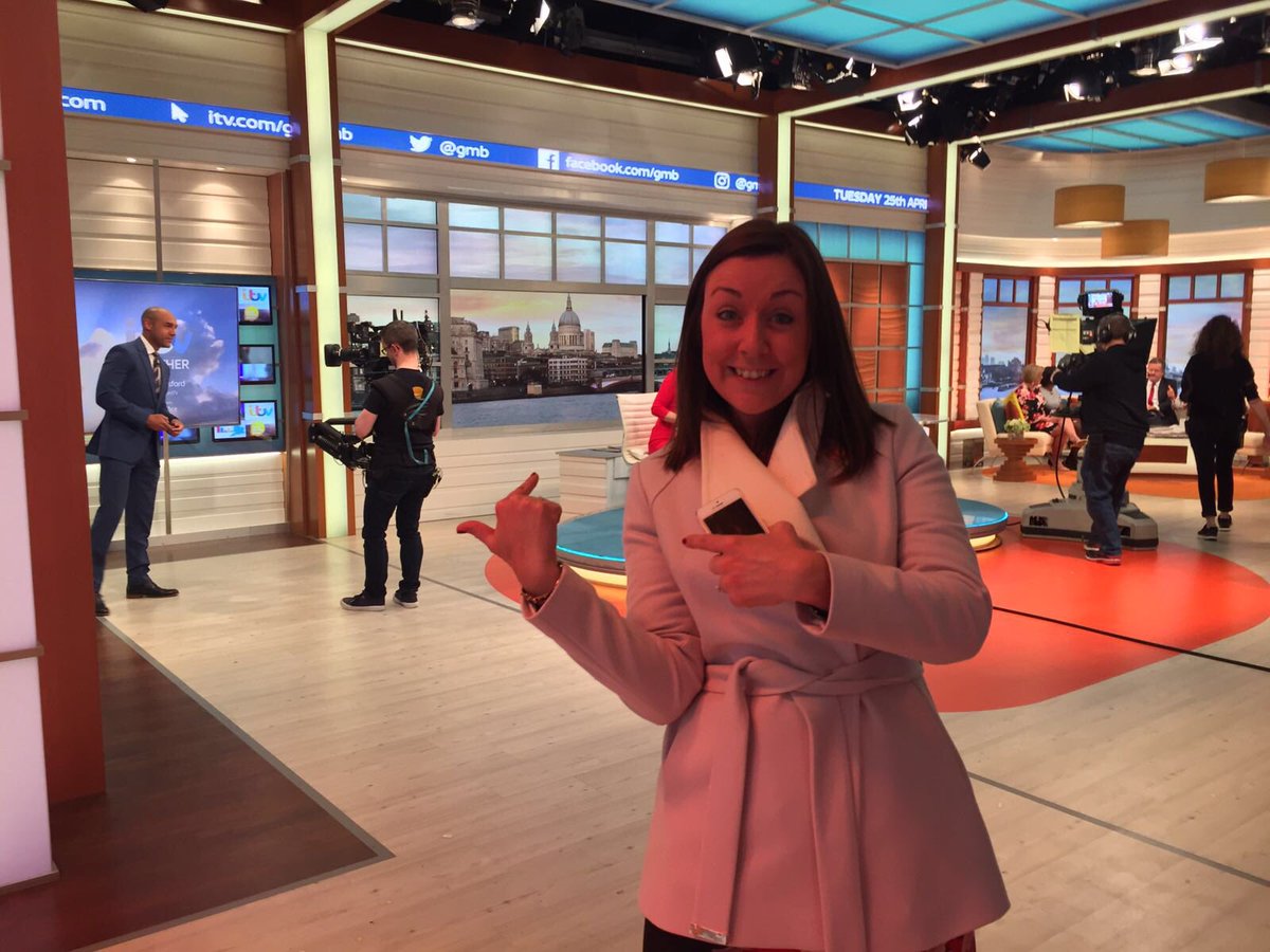 Just hanging out backstage <a href="/GMB/">Good Morning Britain</a> <a href="/ITV/">ITV</a> watching <a href="/piersmorgan/">Piers Morgan</a> and <a href="/suzannareid/">suzanna reid</a> do their thing!!