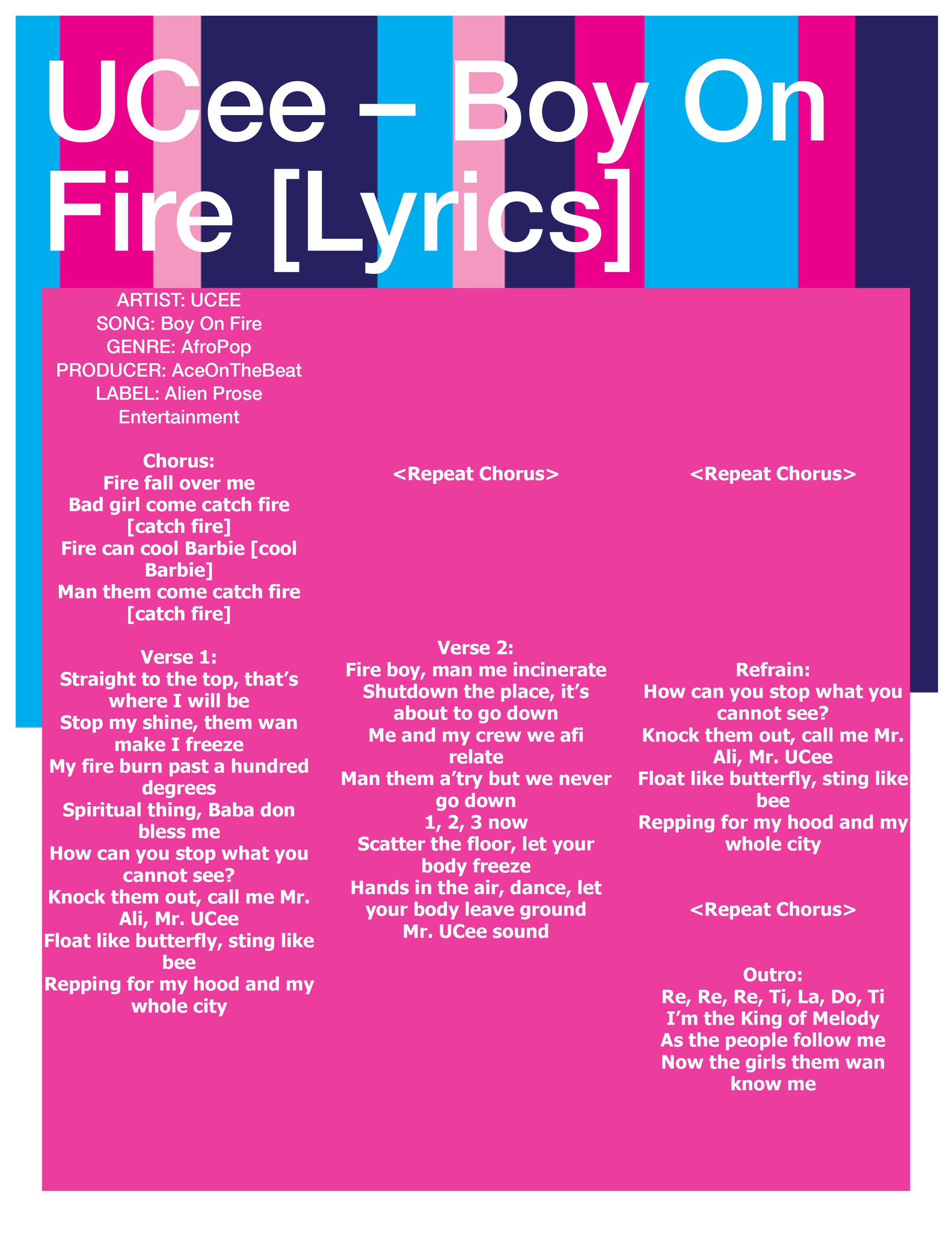 Alien Fly Pro Cd On Twitter Get Used To The Lyrics Boy On