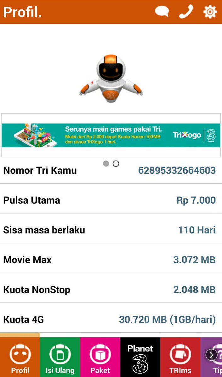 okereload's tweet photo. NEW perdana tri jumbo 32Gb paket 4G Wowww || 30hri || IDR 60K khusus 100 org pertama di hari ini #paketdata #paketkuota #pulsa #4G #tri #3G https://t.co/yTM5QpL7hR