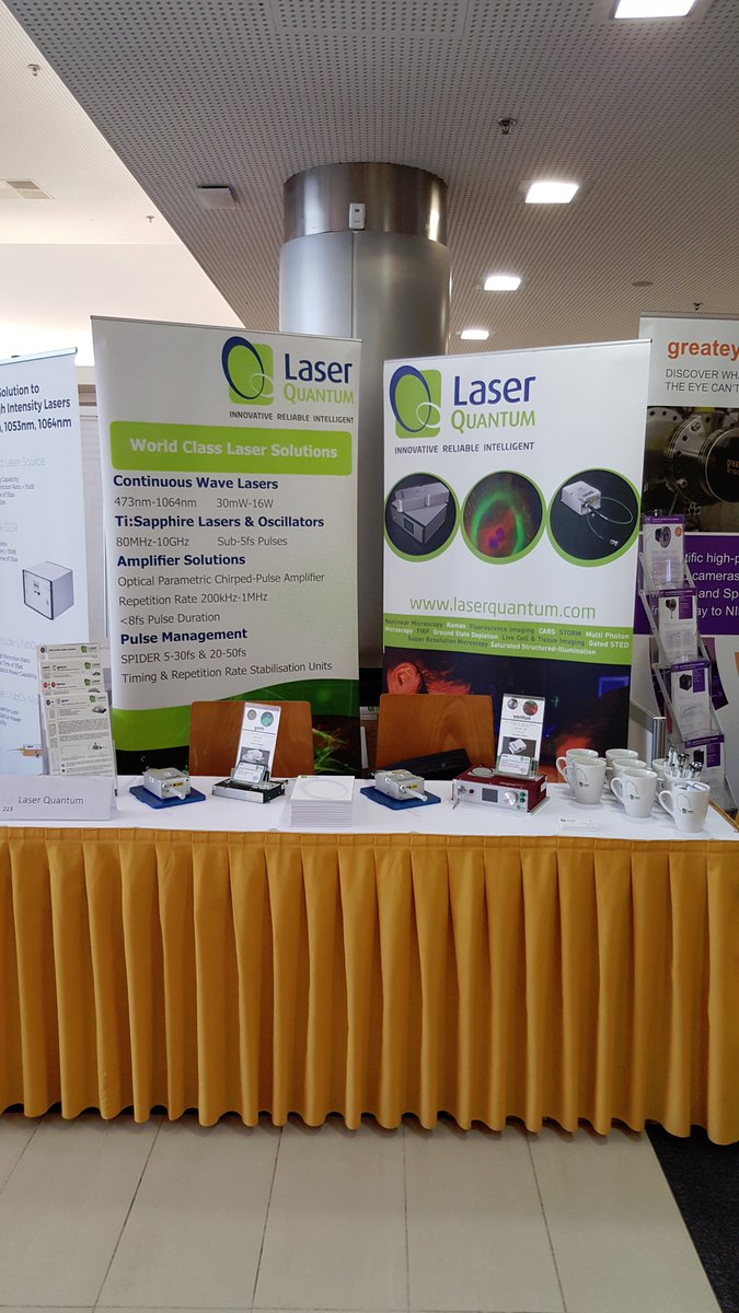 laserquantum's tweet image. All set-up and ready for #SPIEopticsoptoelectronics today! Join us at booth 223