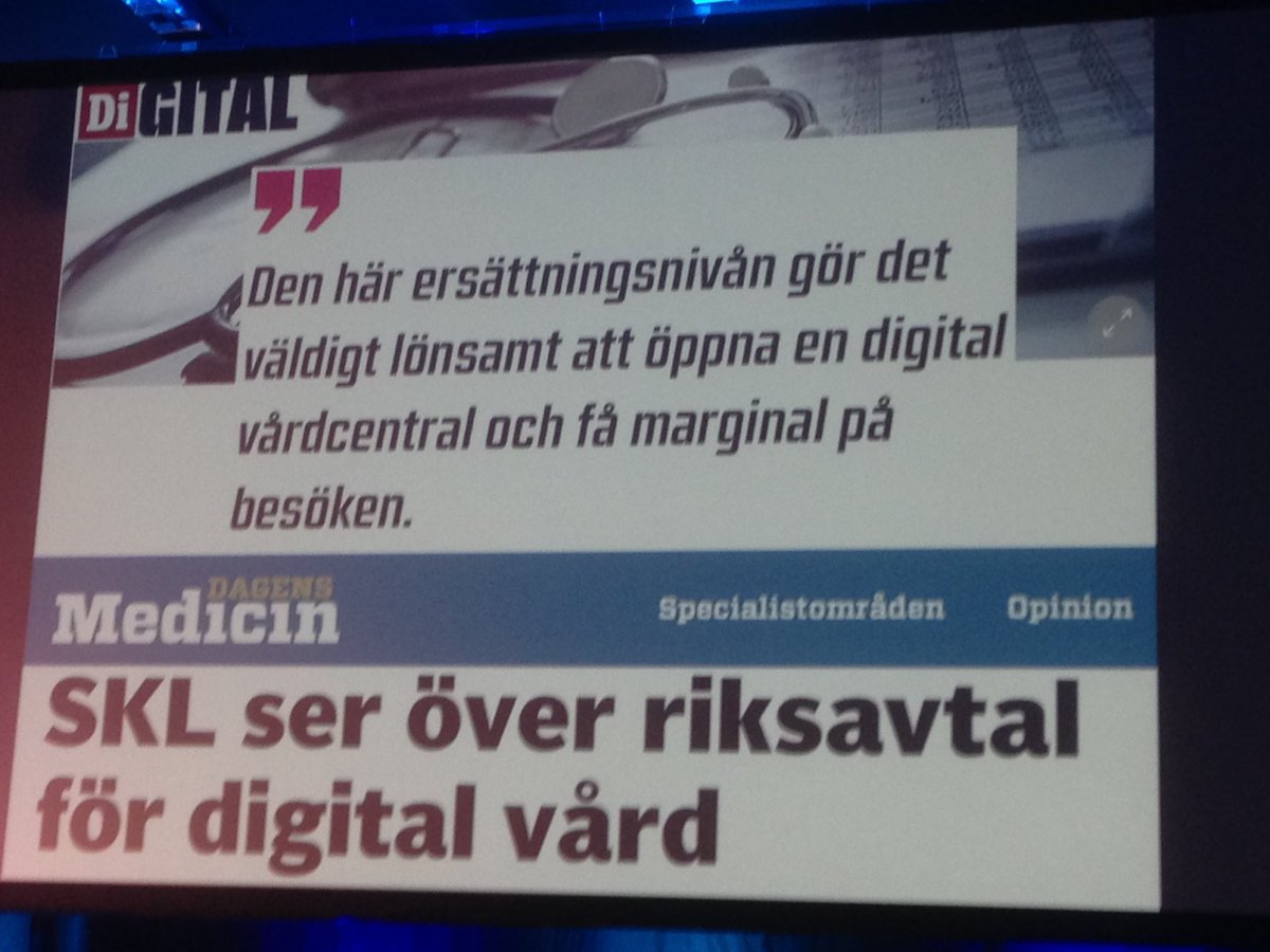 Emma Spak leder diskussion om digitala vårdcentraler på #vitalis2017