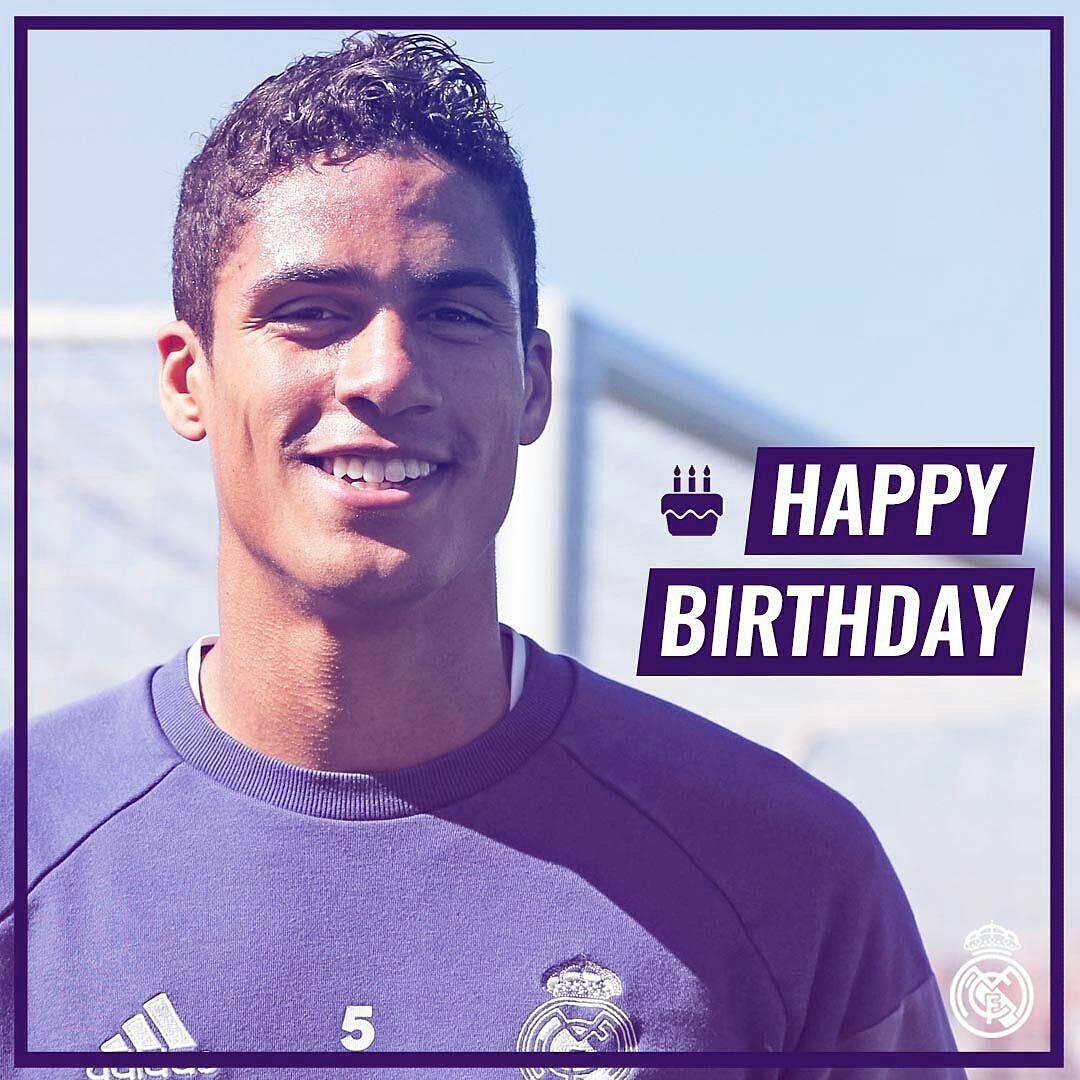 Happy Birthday To Raphael Varane, Who Turns 24 Today!     