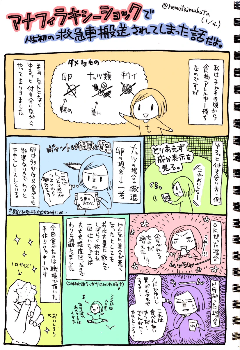 アレルギーって大変。救急車で搬送された人の話がこちら！