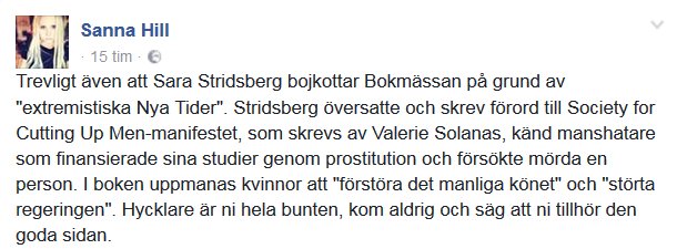 #svpol #migpol #bokmässan #göteborg #yttrandefrihet #SaraStridsberg #SvenskaAkademien