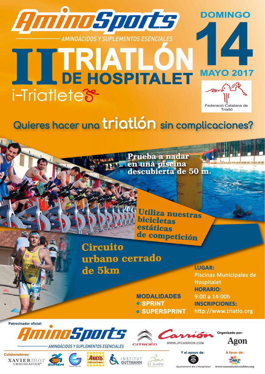 iTriatletes's tweet photo. II Triatlò Indoor L'Hospitalet @iTriatletes
Modalitats : SPRINT, SUPERSPRINT i DIVERSITAT FUNCIONAL https://t.co/JXqLnXrTum