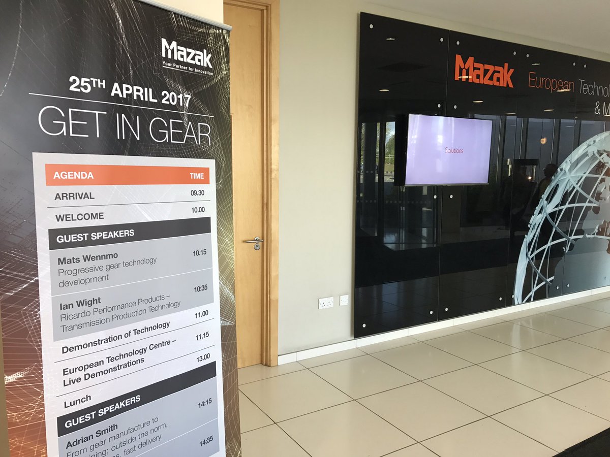 The machines are ready for #getingear <a href="/MazakEurope/">MazakEurope</a> in partnership with <a href="/OPENMINDUK/">OPEN MIND UK</a> @RenishawUK <a href="/SandvikCoro_UK/">Sandvik Coromant UK</a> today. #gears #cnc #5axis