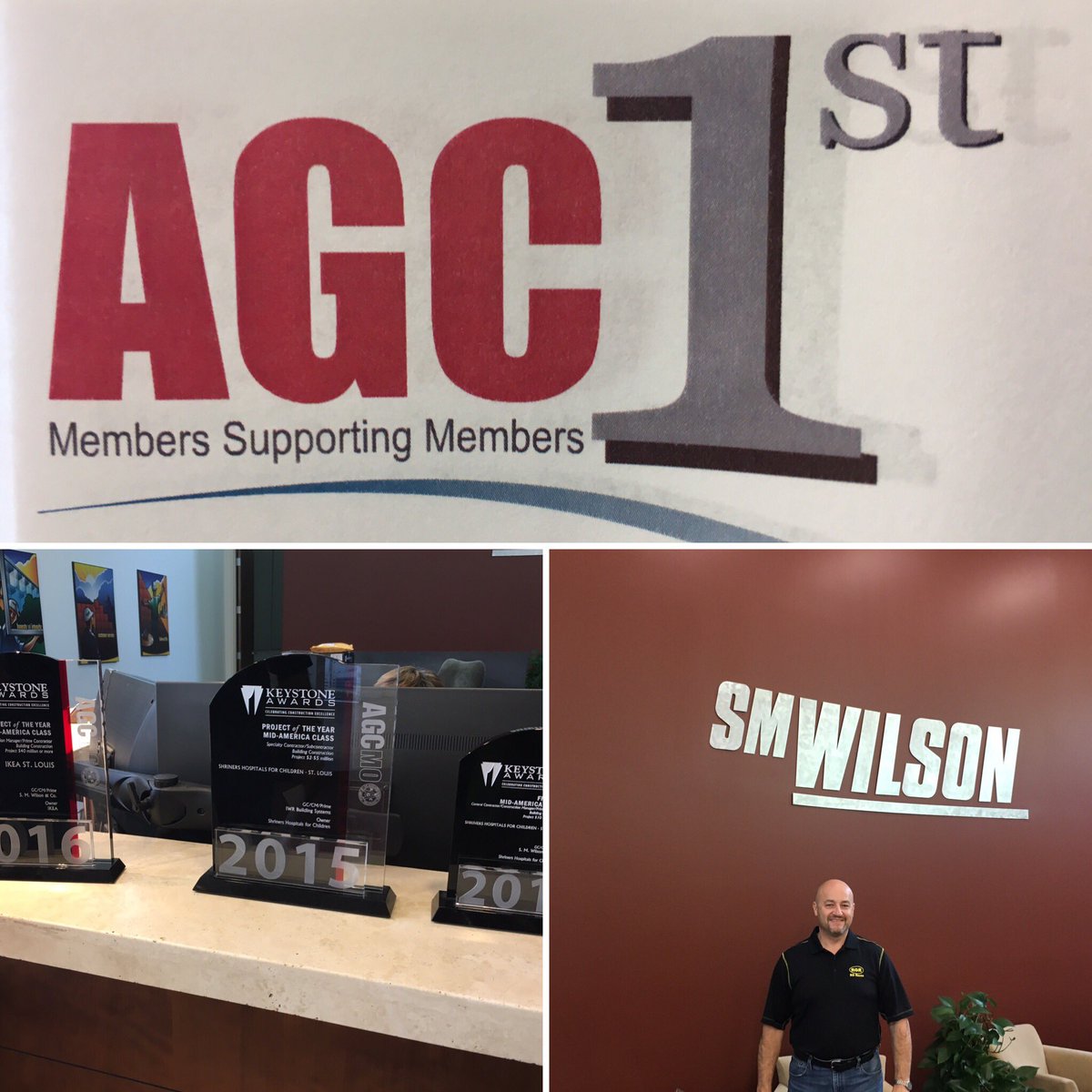 AnthonyLancia's tweet image. Presented about the #AGC1st Campaign to @AGCofMO member company S M Wilson! #MembersSupportingMembers