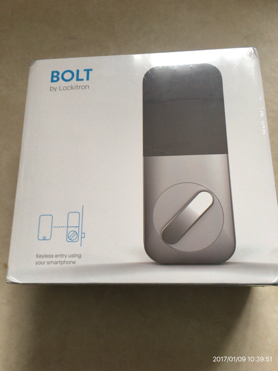 abahey's tweet image. I was waiting few years.But I finally got it today!! #BOLT #Lockitron