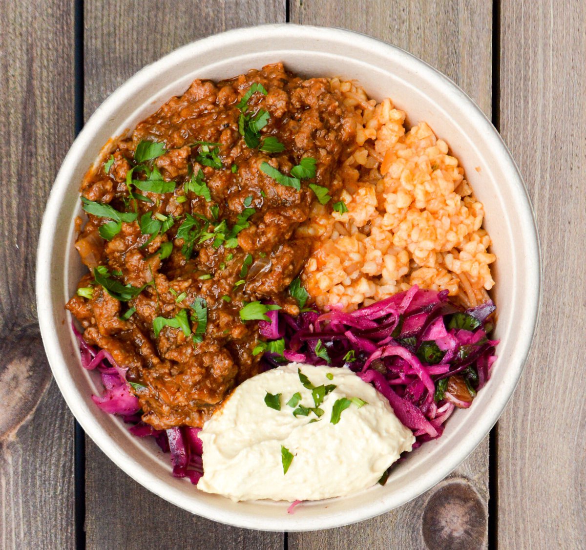 #trysomethingnew for lunch this week. Organic, free range <a href="/VillageFarmUK/">Village Farm Organics</a> slow cooked mutton with aubergine and preserved lemon. #flavourbomb