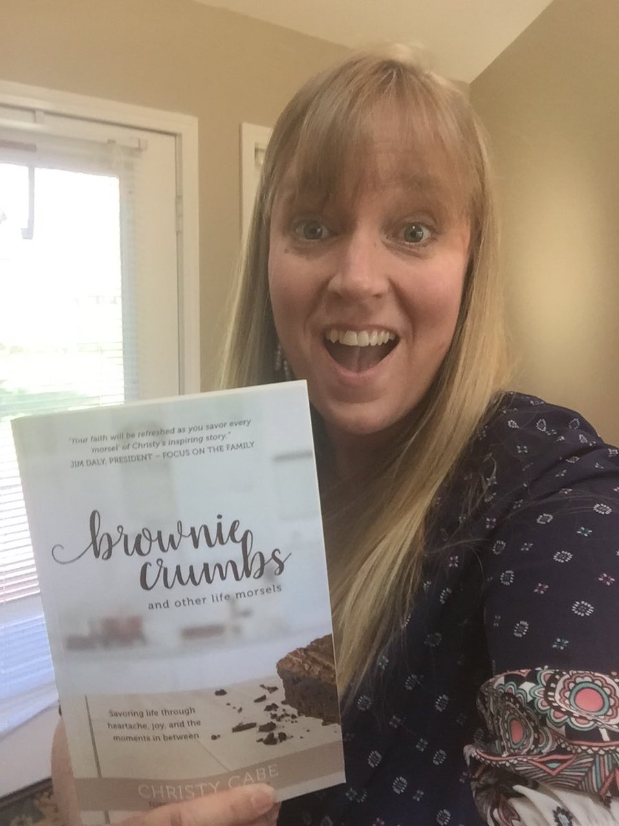 christysuecabe's tweet photo. It's TODAY! My book, Brownie Crumbs and Other Life Morsels, is AVAILABLE on AMAZON! https://t.co/47RqwzVMDG #BrownieCrumbsBook #BookLaunch https://t.co/Dk2MoMxexs