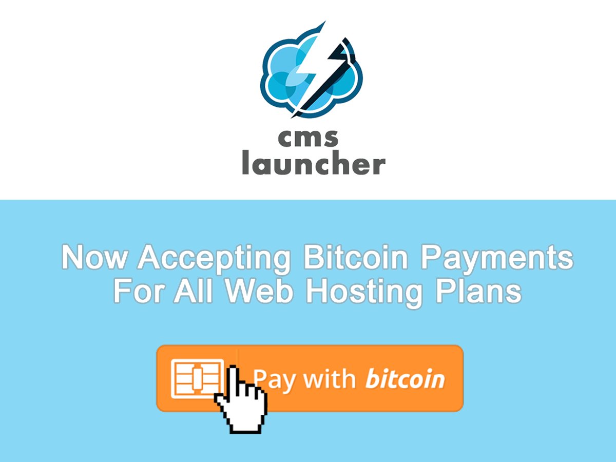 CmsLauncher's tweet image. Now accepting Bitcoin for all web hosting plans. 

Start your free trial today! 

cmslauncher.com/wordpress-host…