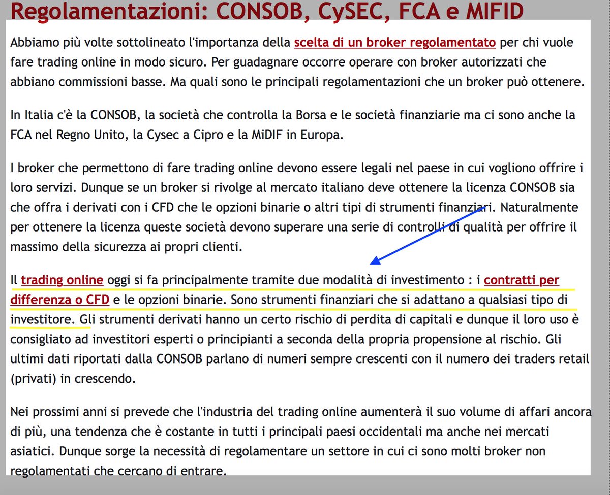 binary options concerns