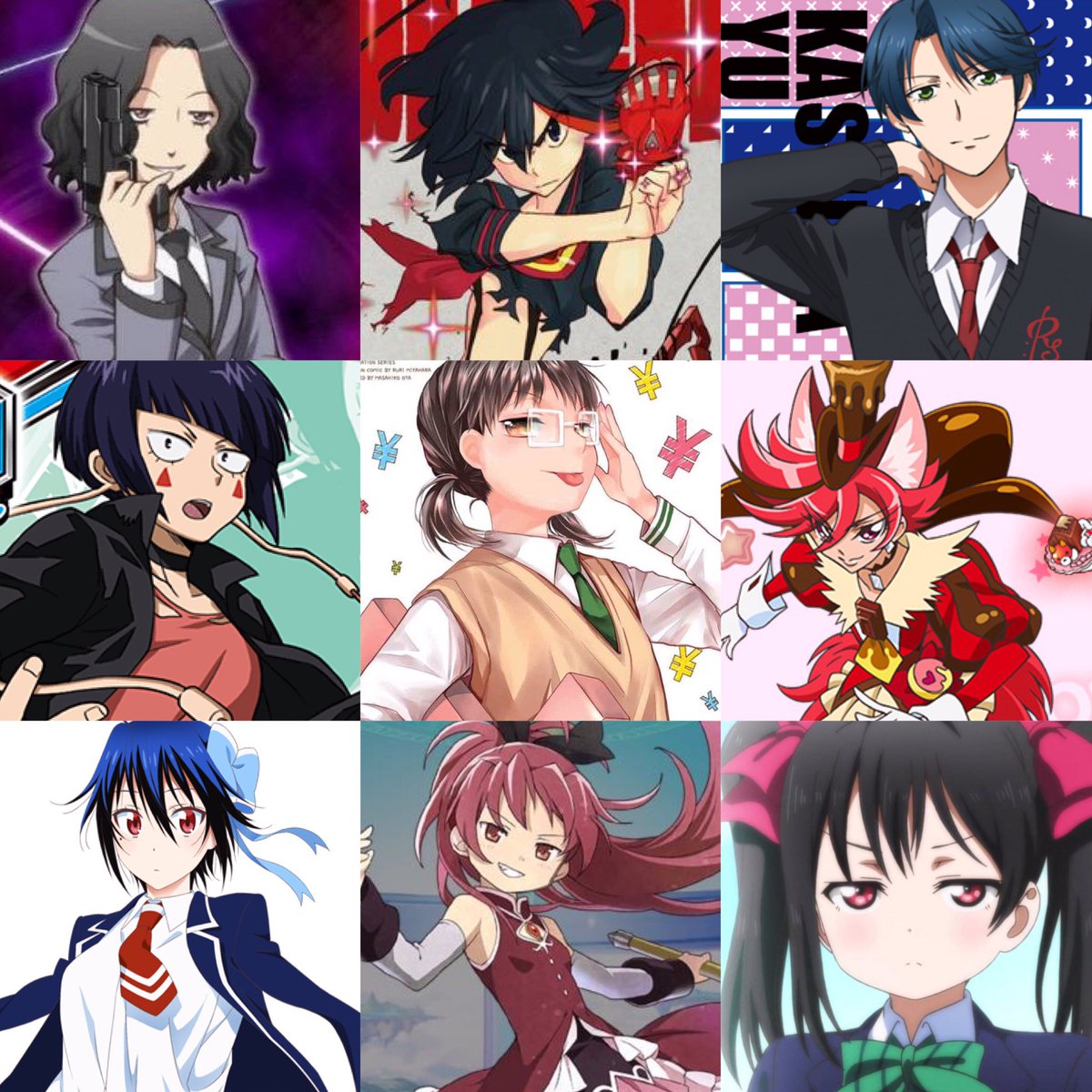 #推しを9人晒すと好みがわかる 