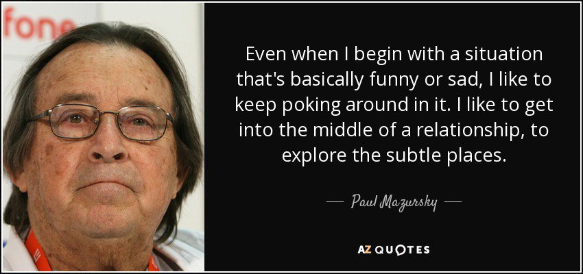 Happy birthday to the late Paul Mazursky!  