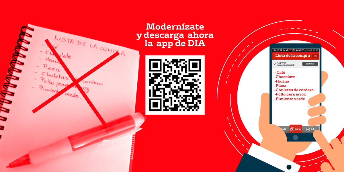 ¡Cambia el formato de tu #listadelacompra descargando la #APP de #Día! bit.ly/TarjetaCubDía #ofertas #móvil #gratis