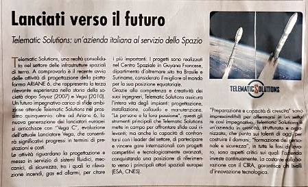 VINCIEnergiesIT's tweet photo. - L'#INNOVAZIONE Tecnologica lancia 
@TelematicIT verso il futuro:
Un'azienda Italiana al servizio dello #SPAZIO
@sole24ore #AgilityEffect https://t.co/6lU8RjFeoS