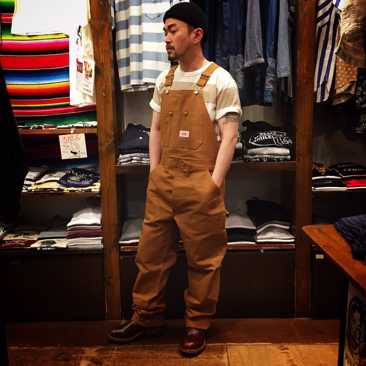 smoking_enjoy's tweet photo. 『Round House / Double knee Overall』
Color : Brown
Size : 30 / 32 / 34 / 36 Price : ¥ 10800 - (+TAX)
#ones_word #onesword #ワンズワード #ラウンドハウス https://t.co/8VzP5VsuBa