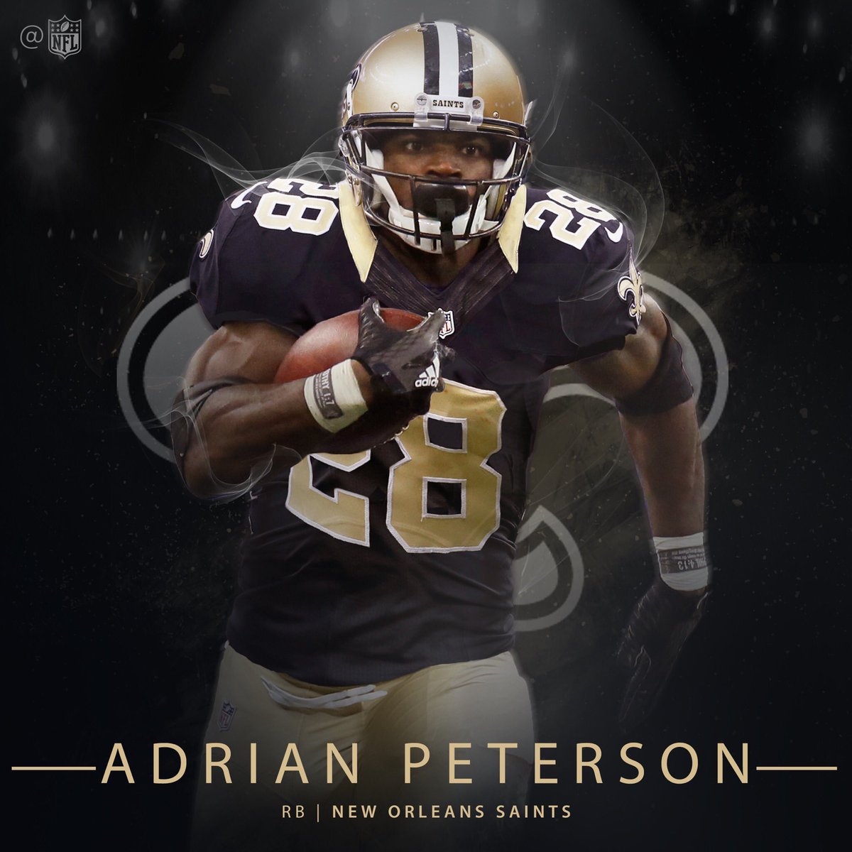 Akilplayzzz's tweet photo. BREAKING: @AdrianPeterson is the newest member of the New Orleans @Saints https://t.co/3Pvc79prf0 (v... by #Daminous_Purity via @c0nvey https://t.co/R7cTH8pvjP
