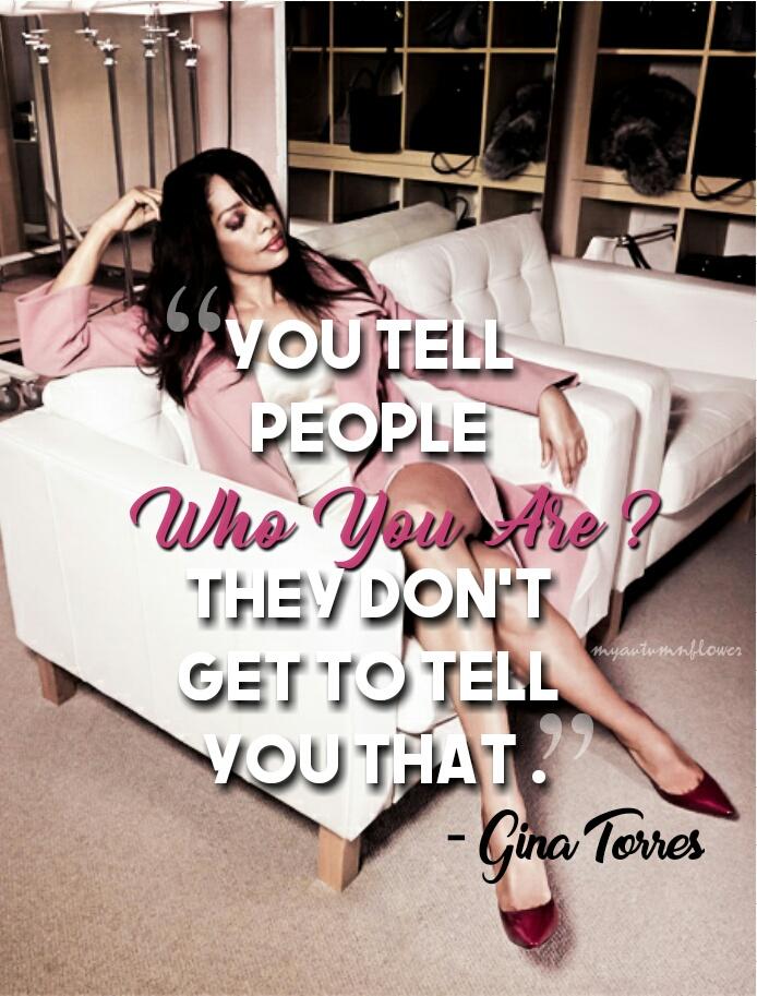 Happy birthday To the Queen of Everything ! Gina Torres 