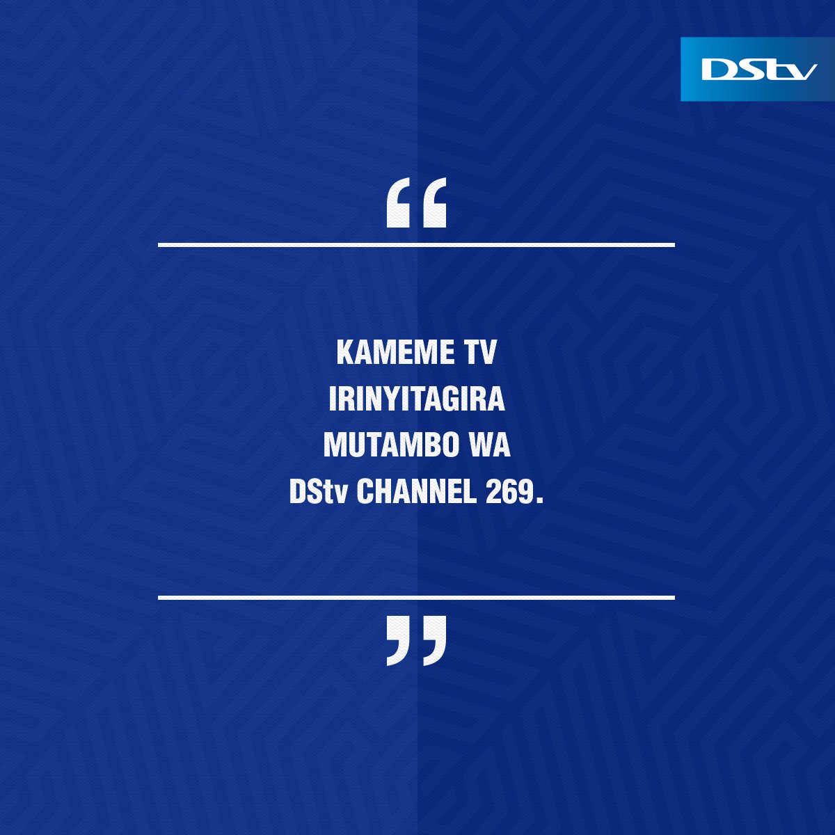 Ceceni njeru ya <a href="/KamemeTvKenya/">Kameme TV</a> , iraingira thiini wa mutambo wa  DStv guku bururi-ini.