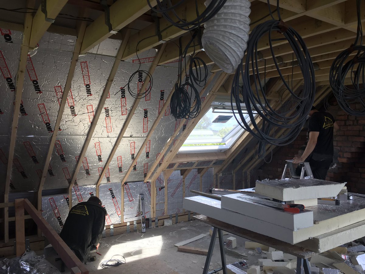 It's an #insulation kinda day...messy but necessary! 
#lucaslofts