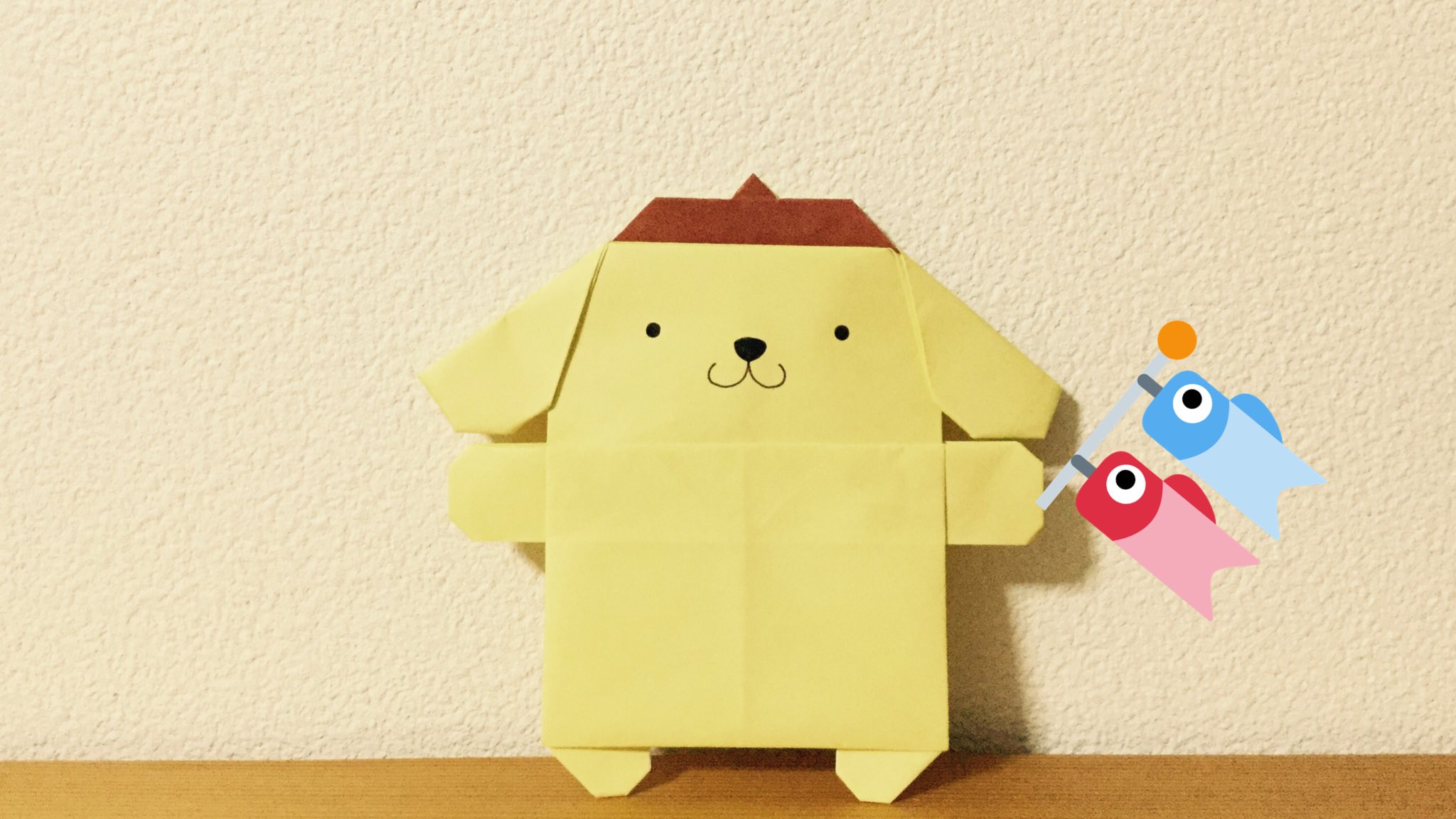 Origami A Twitter ゴールデンウィークが待ち遠しいポムポムプリン サンリオキャラクターちょこっとメモ折り紙あそび いしばしなおこ 著 より 折り紙 ポムポムプリン