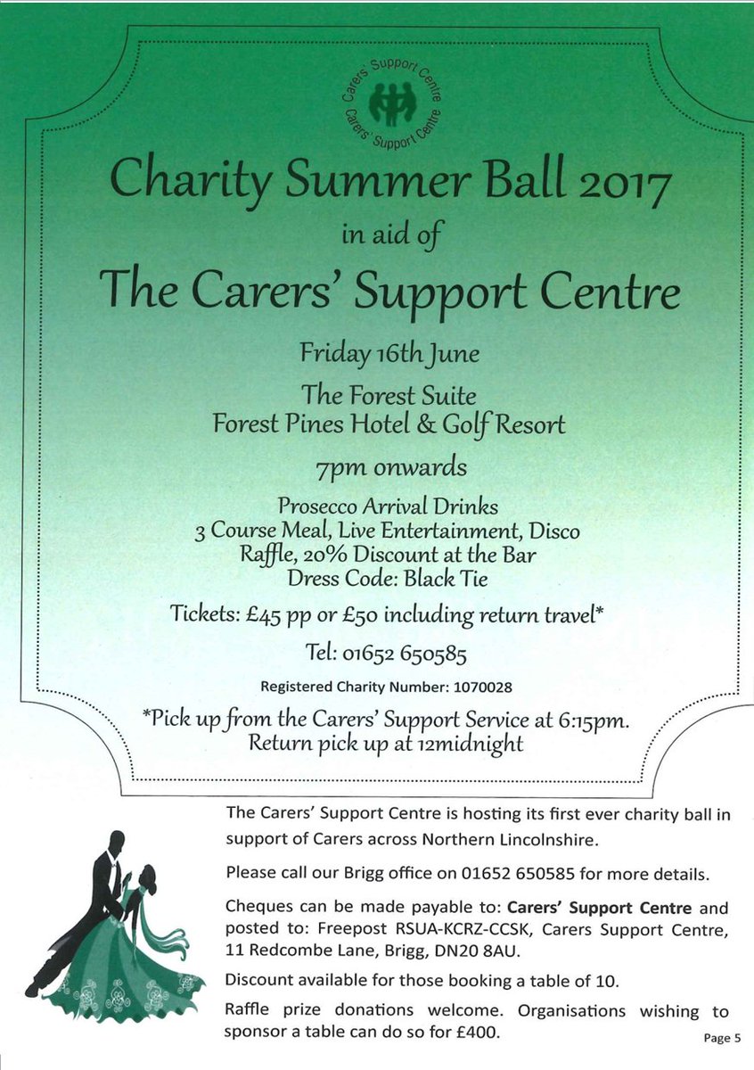 Do you fancy attending the Charity Summer Ball on 16th June in aid of <a href="/carersnel/">CarersSupportNEL</a> at @ForestPinesQ see the flyer to book