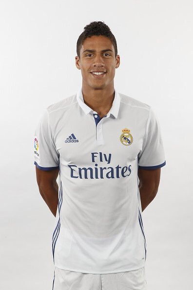 Happy birthday on the central back of Real Madrid Varane      