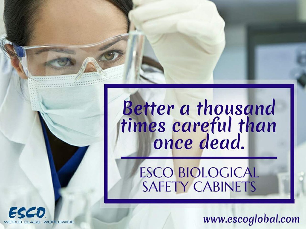 An ounce of prevention is greater than a pound of cure. From your trusted partner,Esco Biological Safety Cabinets.#worldclassworldwide