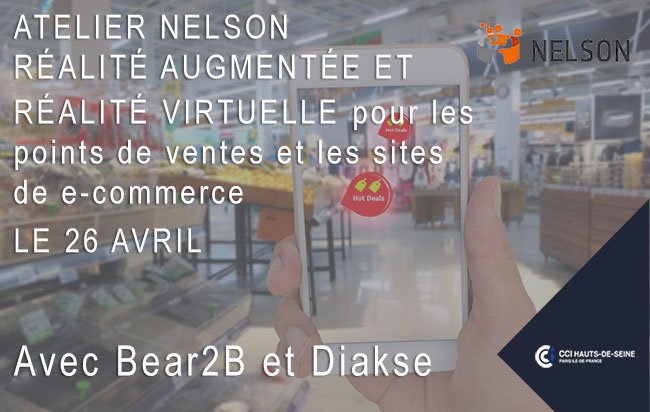 ClubNelson92's tweet image. Demain au Club Nelson: #AR et #VR pour les points de vente et les sites de #ecommerce avec  @Diakse_France et @BEAR_SAS #Retail
