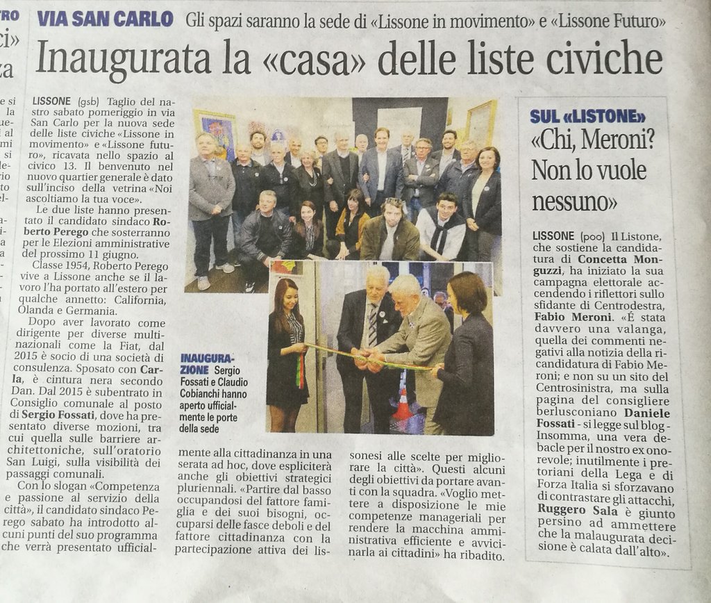 LIM_Perego's tweet image. Una serata da ricordare quella dell'inaugurazione della nostra sede...#giornaledimonza #elezioni2017 #lissone #famiglie #partecipazione