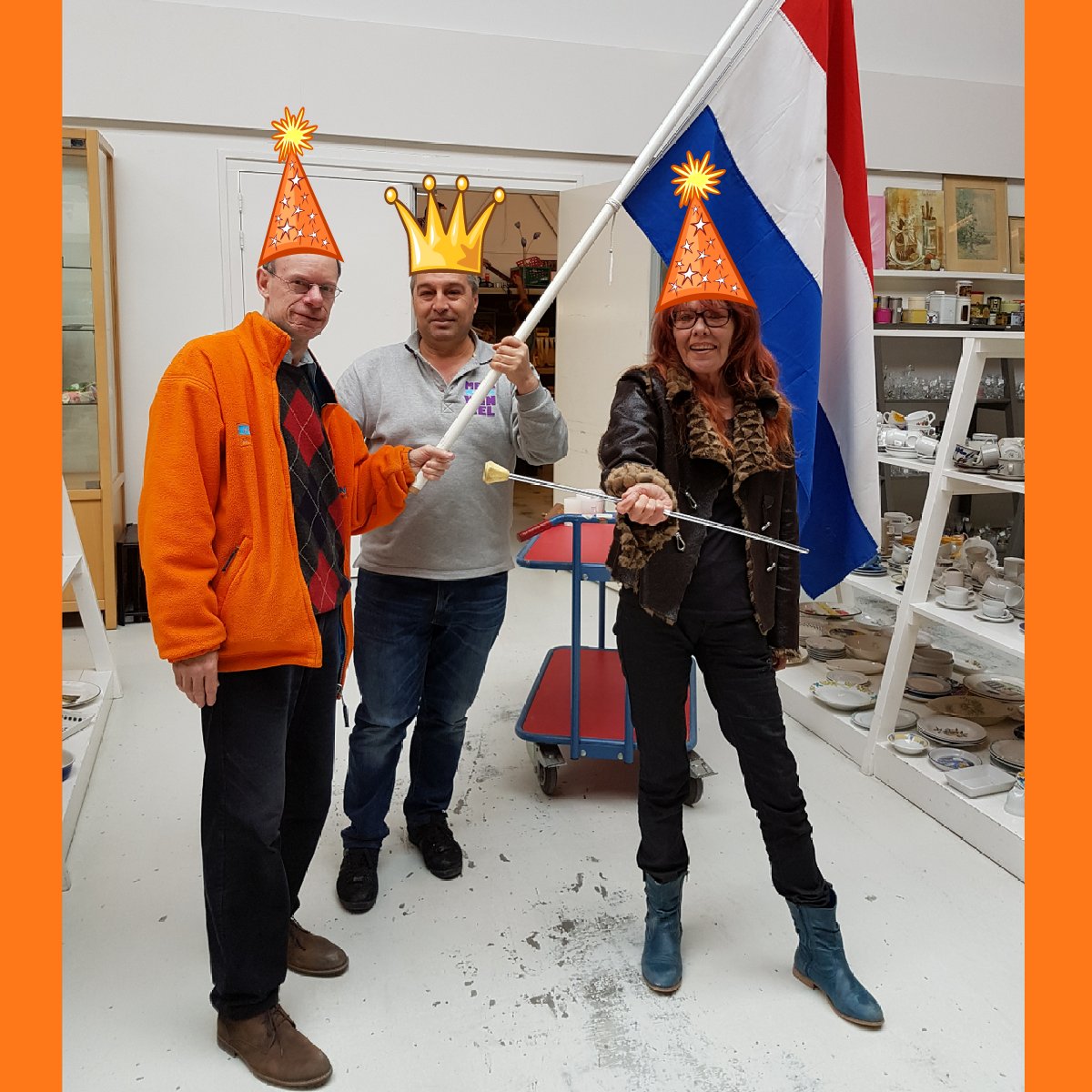 Koningsdag zijn wij gesloten. Niet verkochte spullen kunnen vrijdag bij ons ingeleverd worden 😊👌 #hoofddorp #haarlemmermeer
