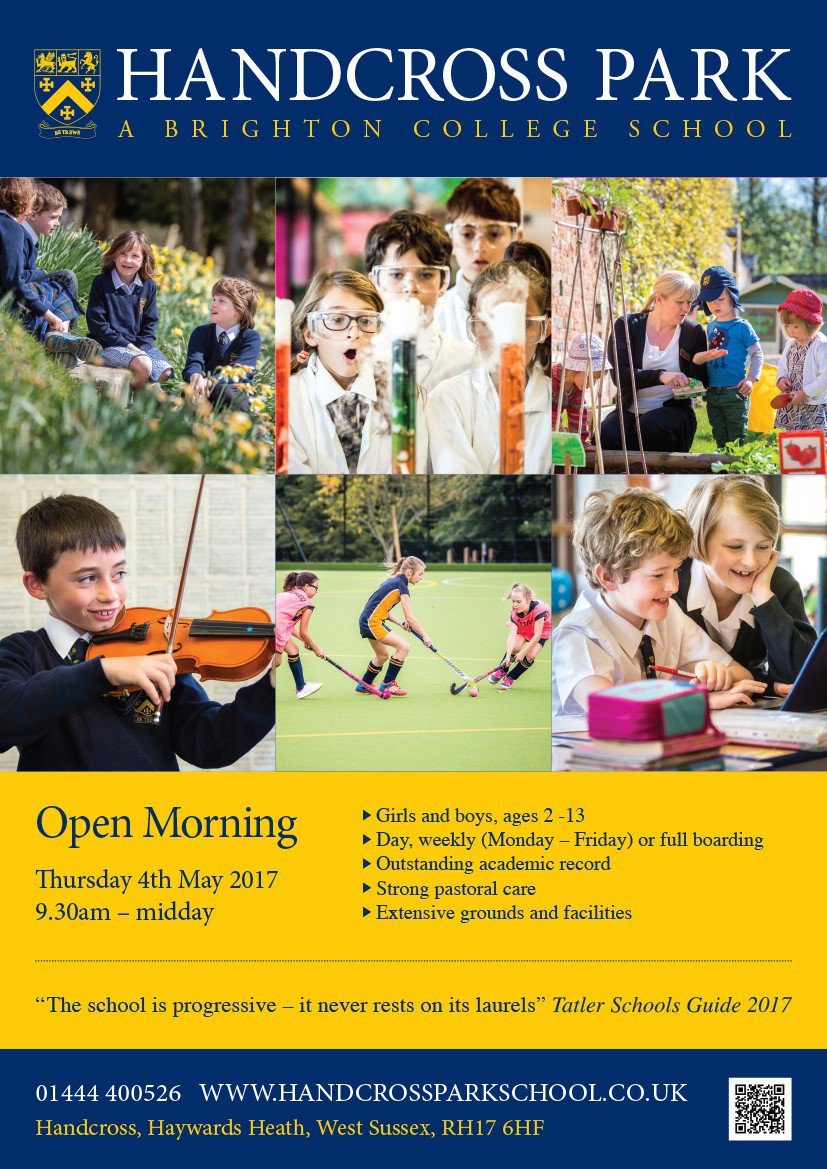 Come and find out what makes our wonderful school so special. Our open day is on Thursday 4th May 9.30-12. Call 01444 400526 to register.