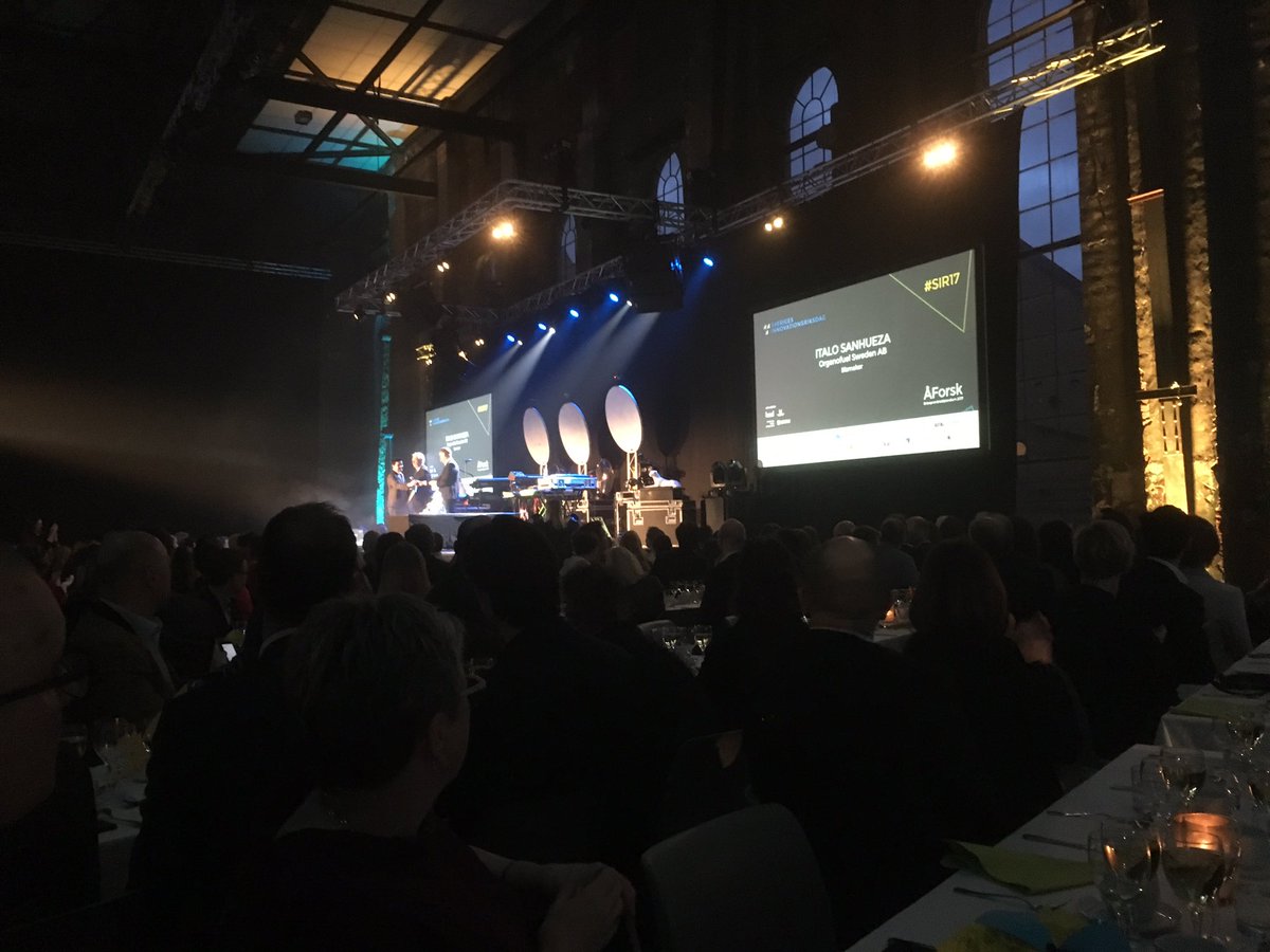 Skymmlaren's tweet photo. Stort grattis till #Organofuel en av @bizmakerse #startupse vinnare av #ÅForsk stipendiet #SIR17 https://t.co/dTUYWowSej